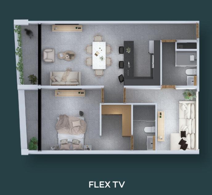 1 RECÁMARA + FLEX EN JARDINES DE GUADALUPE - ELÉVA