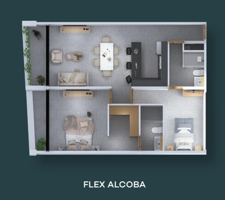 1 RECÁMARA + FLEX EN JARDINES DE GUADALUPE - ELÉVA 3