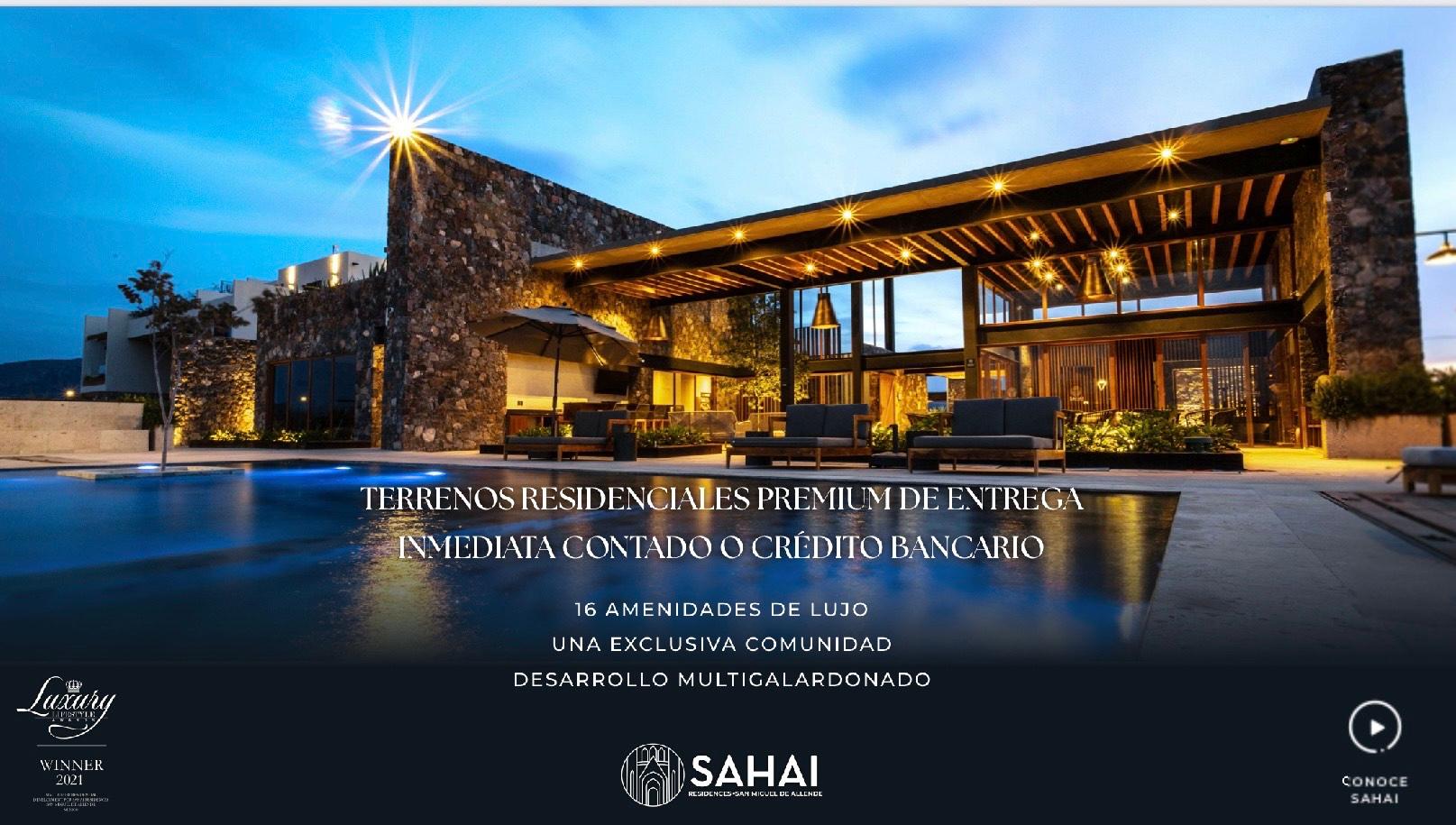 Terrenos de lujo en SAHAI SAN MIGUEL DE ALLENDE.