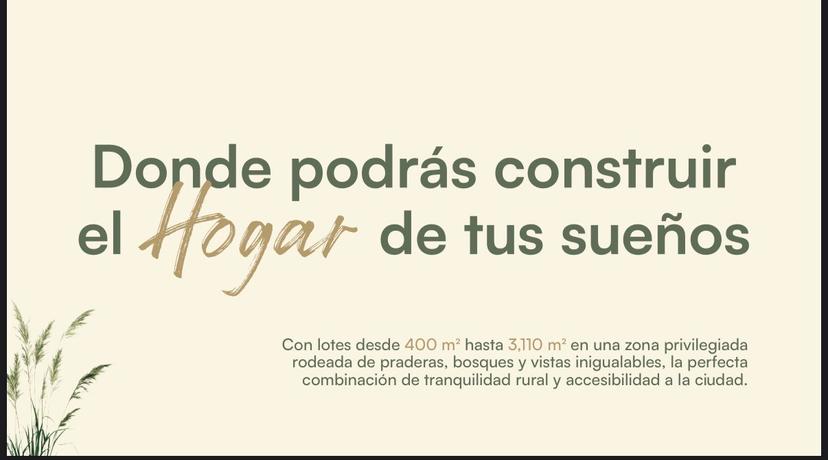 Terrenos campestre en Hacienda Vista Hermosa  2